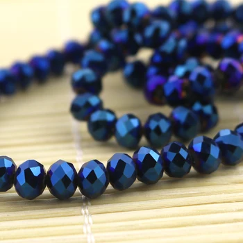 8mm 1420x Blue Plated Faceted Rondelle Crystal Glass Loose Spacer Beads Fit Jewelry/Headwear/Craft DIY Sew On /Decoration Making
8mm 1420x Blue Plated Faceted Rondelle Crystal Glass Loose Spacer Beads Fit Jewelry/Headwear/Craft DIY Sew On /Decoration Making