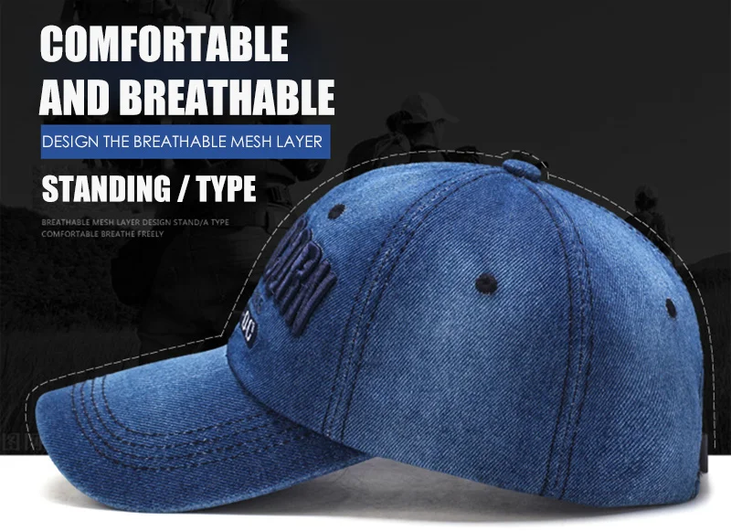 Cowboy Women Snapback Caps Letter Embroidery Couple Caps Summer Autumn Denim Unisex Baseball Cap Hip Hop Men Bone Casquette Hats (3)