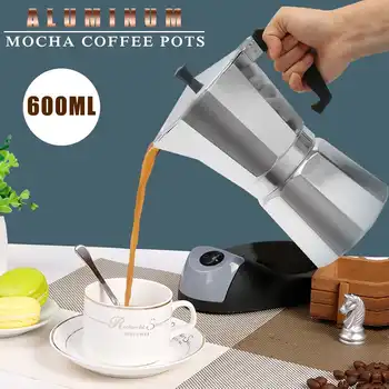 Italian Espresso Latte Cafetiere Coffee Maker Percolator Mocha Latte Coffee Maker Aluminum Stovetop Moka Percolator Pot 600ml
Italian Espresso Latte Cafetiere Coffee Maker Percolator Mocha Latte Coffee Maker Aluminum Stovetop Moka Percolator Pot 600ml