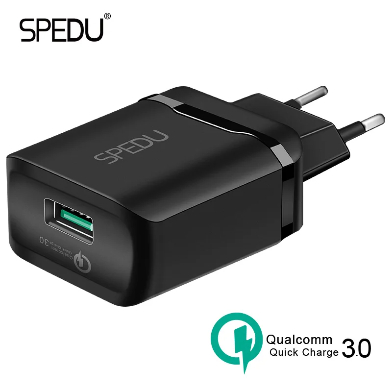 SPEDU Quick Charge 3.0 EU Usb charger For iphone x xs max 7 8 plus 6 QC3.0 Fast Mobile Phone Charger for xiaomi Samsung huawei
SPEDU Quick Charge 3.0 EU Usb charger For iphone x xs max 7 8 plus 6 QC3.0 Fast Mobile Phone Charger for xiaomi Samsung huawei