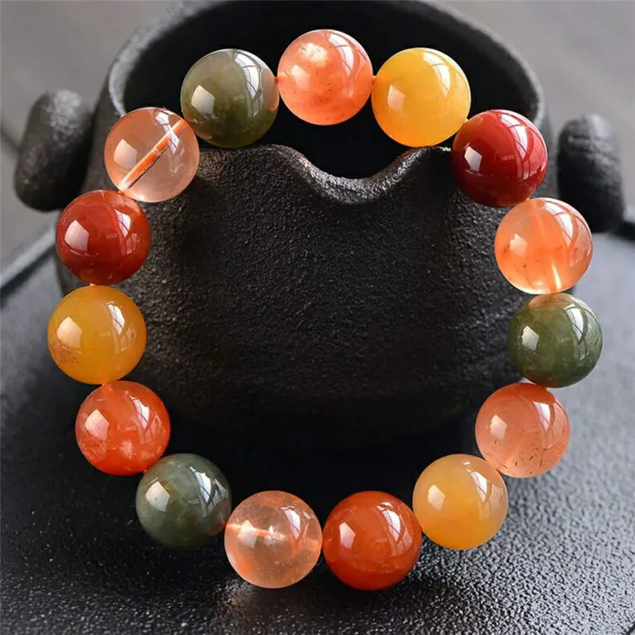 14mm Precious Colorful Crystal Natural Rutilated Quartz Bracelet For Women Men Powerful Stretch Big Crystal Round Bead Bracelet
14mm Precious Colorful Crystal Natural Rutilated Quartz Bracelet For Women Men Powerful Stretch Big Crystal Round Bead Bracelet