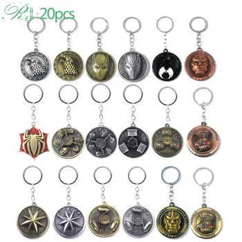 RJ 20Pc Avengers 4 Rotatable Keychains Black Panther Thor Spider Super Man Venom Thanos Game Of Thrones Wolf Men Keyring
RJ 20Pc Avengers 4 Rotatable Keychains Black Panther Thor Spider Super Man Venom Thanos Game Of Thrones Wolf Men Keyring
