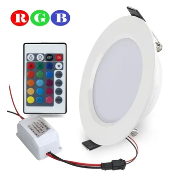 Super 5W/10W RGB LED Ceiling Panel Light AC85-265V 16Color Downlight Bulb Lamp with Remote Control Indoor LED Lighting
Super 5W/10W RGB LED Ceiling Panel Light AC85-265V 16Color Downlight Bulb Lamp with Remote Control Indoor LED Lighting