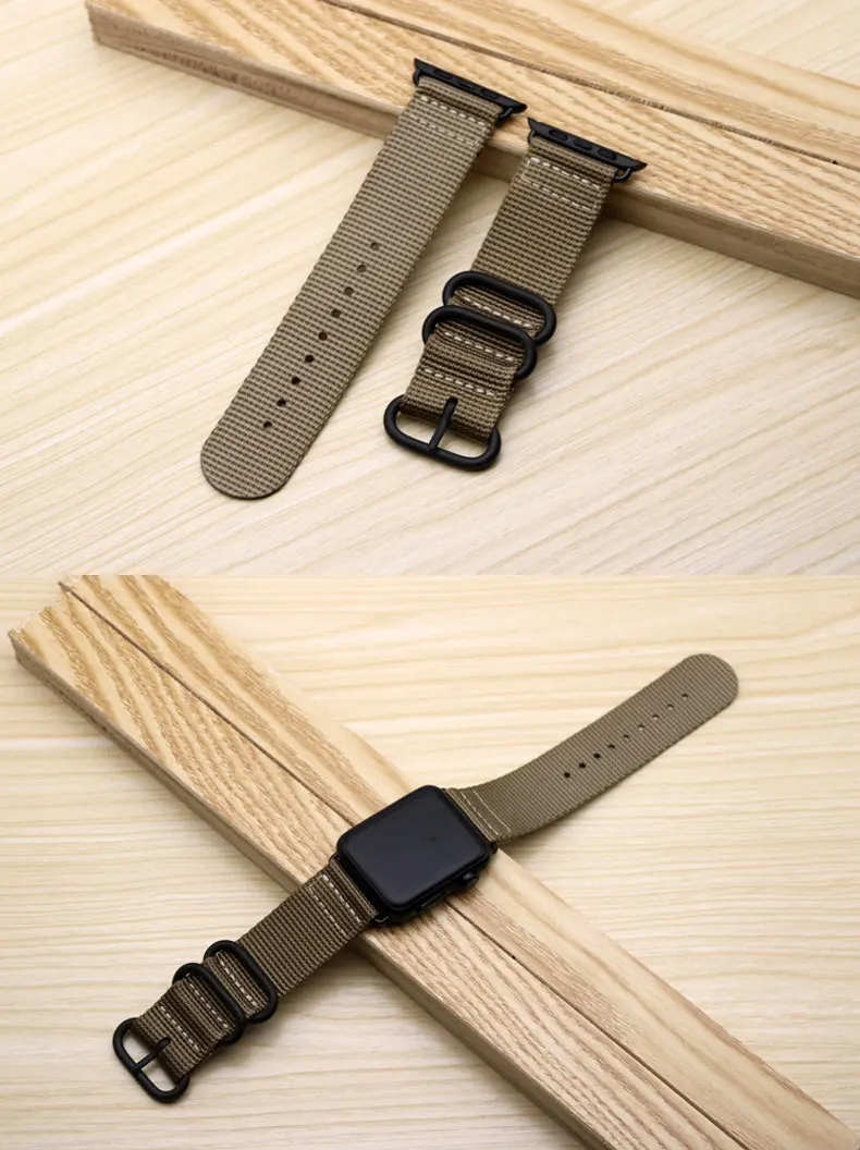 Bracelet à boucle en nylon tissé pour apple watch, 44mm 40mm 42mm 38mm, pour iwatch série SE/6/5/4/3/2/1 Bracelet à boucle en nylon tissé pour apple watch, 44mm 40mm 42mm 38mm, pour iwatch série SE/6/5/4/3/2/1