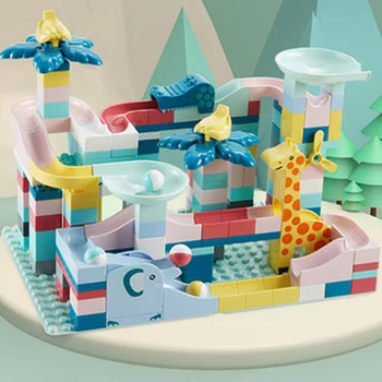 166PCS Marble Race Run Maze Ball Jungle Track Building Blocks Fun Sliding ball Compatible Diy Bricks Birthday Toys For Kids
166PCS Marble Race Run Maze Ball Jungle Track Building Blocks Fun Sliding ball Compatible Diy Bricks Birthday Toys For Kids
