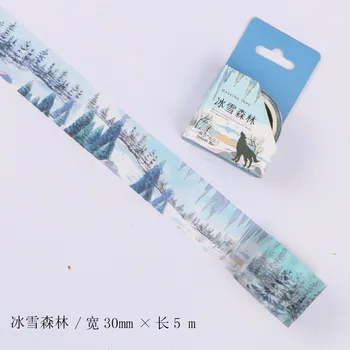 30mm Wide Ice Snow Forest Plants Fairy Tale Fantasy Decoration Washi Tape DIY Planner Scrapbooking Diary Masking Tape Escolar
30mm Wide Ice Snow Forest Plants Fairy Tale Fantasy Decoration Washi Tape DIY Planner Scrapbooking Diary Masking Tape Escolar