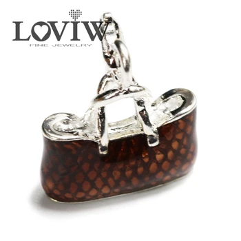 European Style Fashion Silver Brown Shopping Bag Handbag Pendant Charm Fit Charm Bracelet For Women
European Style Fashion Silver Brown Shopping Bag Handbag Pendant Charm Fit Charm Bracelet For Women