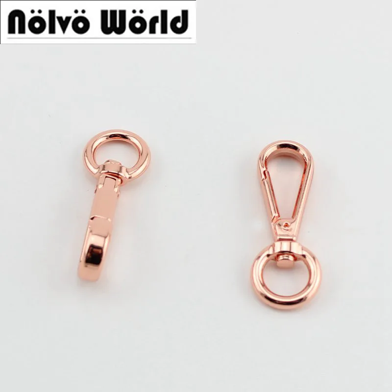 30pcs 12mm polished rose gold High quality DIY trigger snap hook hand bag swivel clasp hooks sewing hardware
30pcs 12mm polished rose gold High quality DIY trigger snap hook hand bag swivel clasp hooks sewing hardware