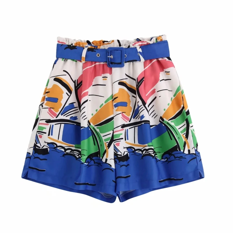 Holiday Style Women Colorful printed Shorts Leisure Female Sashes Shorts 2019 Autumn Lady Loose Street clothing P1282
Holiday Style Women Colorful printed Shorts Leisure Female Sashes Shorts 2019 Autumn Lady Loose Street clothing P1282