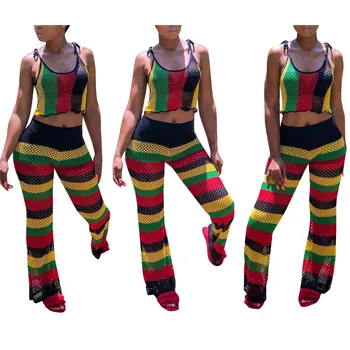 2019 Women Popular Style 2 Piece Set Striped Matching Sets Sleeveless Spaghetti Strap Crop Top Long Pant Club Outfits
2019 Women Popular Style 2 Piece Set Striped Matching Sets Sleeveless Spaghetti Strap Crop Top Long Pant Club Outfits