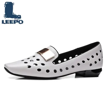 Summer Thick Heels Pumps Shoes Women Genuine Leather Hollow Square Toe Slip-On Casual Shose Ladies Low Heels Pumps Woman
Summer Thick Heels Pumps Shoes Women Genuine Leather Hollow Square Toe Slip-On Casual Shose Ladies Low Heels Pumps Woman