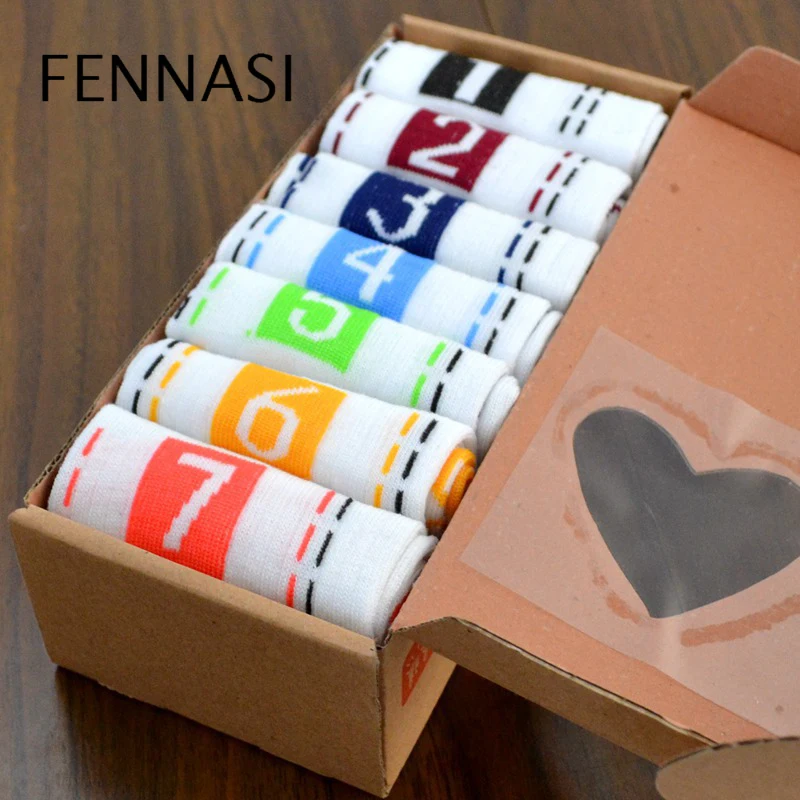 FENNASI 7 Pairs Socks Women Boy Girl Cotton Comfortable Funny Socks Breathable Casual Printed Socks Gift Box Seven Days
FENNASI 7 Pairs Socks Women Boy Girl Cotton Comfortable Funny Socks Breathable Casual Printed Socks Gift Box Seven Days
