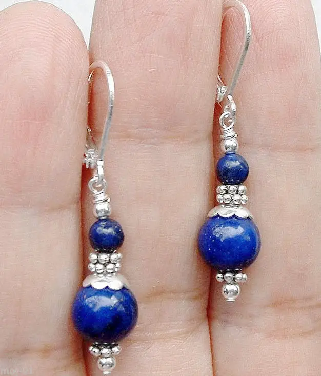 Hot selling> Free shipping Handmade Blue Lapis Lazuli Sterling Silver Chandelier Leverback Drop Earrings -Bride jewelry free shi
Hot selling> Free shipping Handmade Blue Lapis Lazuli Sterling Silver Chandelier Leverback Drop Earrings -Bride jewelry free shi