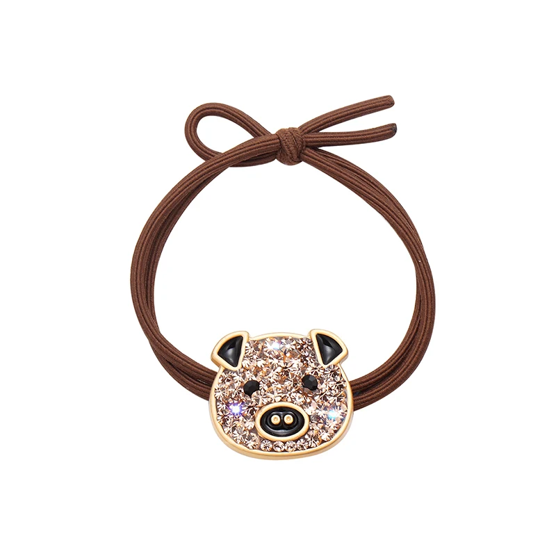 CHIMERA Cute Hair Rope Rhinestone Cartoon Pig Double Layer Hair Ring Ties for Women Girls Elastic Ponytail Holder Elastic Bands
CHIMERA Cute Hair Rope Rhinestone Cartoon Pig Double Layer Hair Ring Ties for Women Girls Elastic Ponytail Holder Elastic Bands