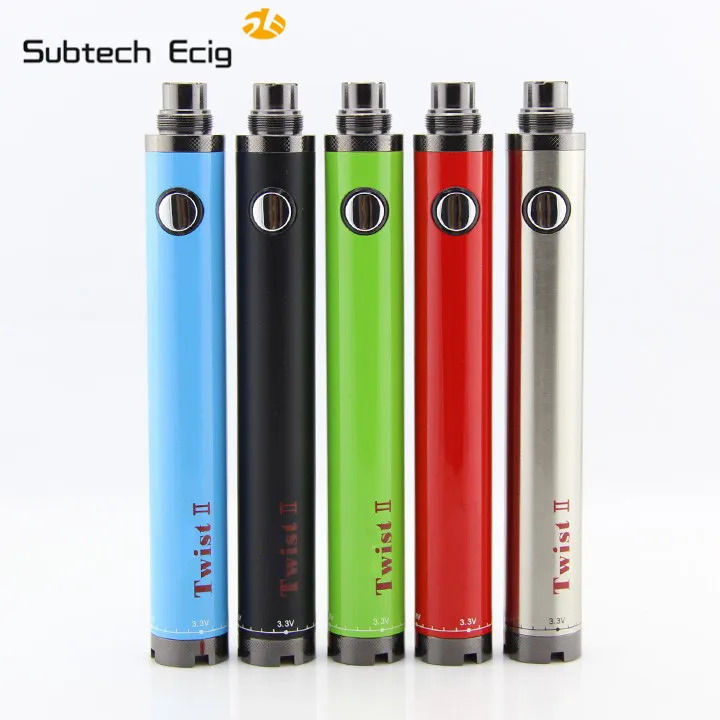 Sub Two Electronic cigarette evod twist II battery 1600mah 1.8ml Dual Coil Adjustable airflow control starter kit vapor vape
Sub Two Electronic cigarette evod twist II battery 1600mah 1.8ml Dual Coil Adjustable airflow control starter kit vapor vape