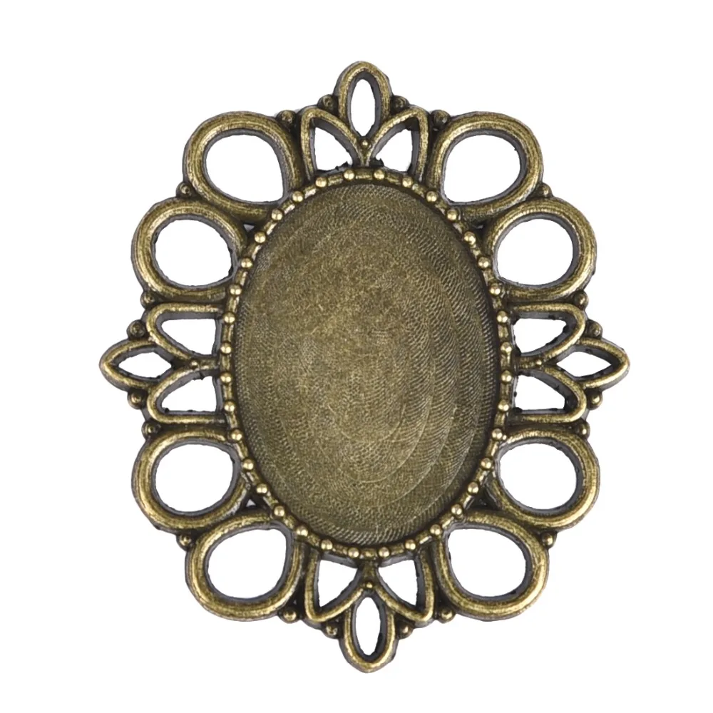 5Pcs/lot Vintage Zinc Alloy Oval Pendant Cabochon Setting 18x25mm Bezel Antique Bronze Jewelry Making Handmade Necklace Gem Base
5Pcs/lot Vintage Zinc Alloy Oval Pendant Cabochon Setting 18x25mm Bezel Antique Bronze Jewelry Making Handmade Necklace Gem Base