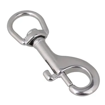 90mm Silver 304 Stainless Steel Trigger Bolt Snap Clip Hook with Swivel-Eye for Pet Chains
90mm Silver 304 Stainless Steel Trigger Bolt Snap Clip Hook with Swivel-Eye for Pet Chains
