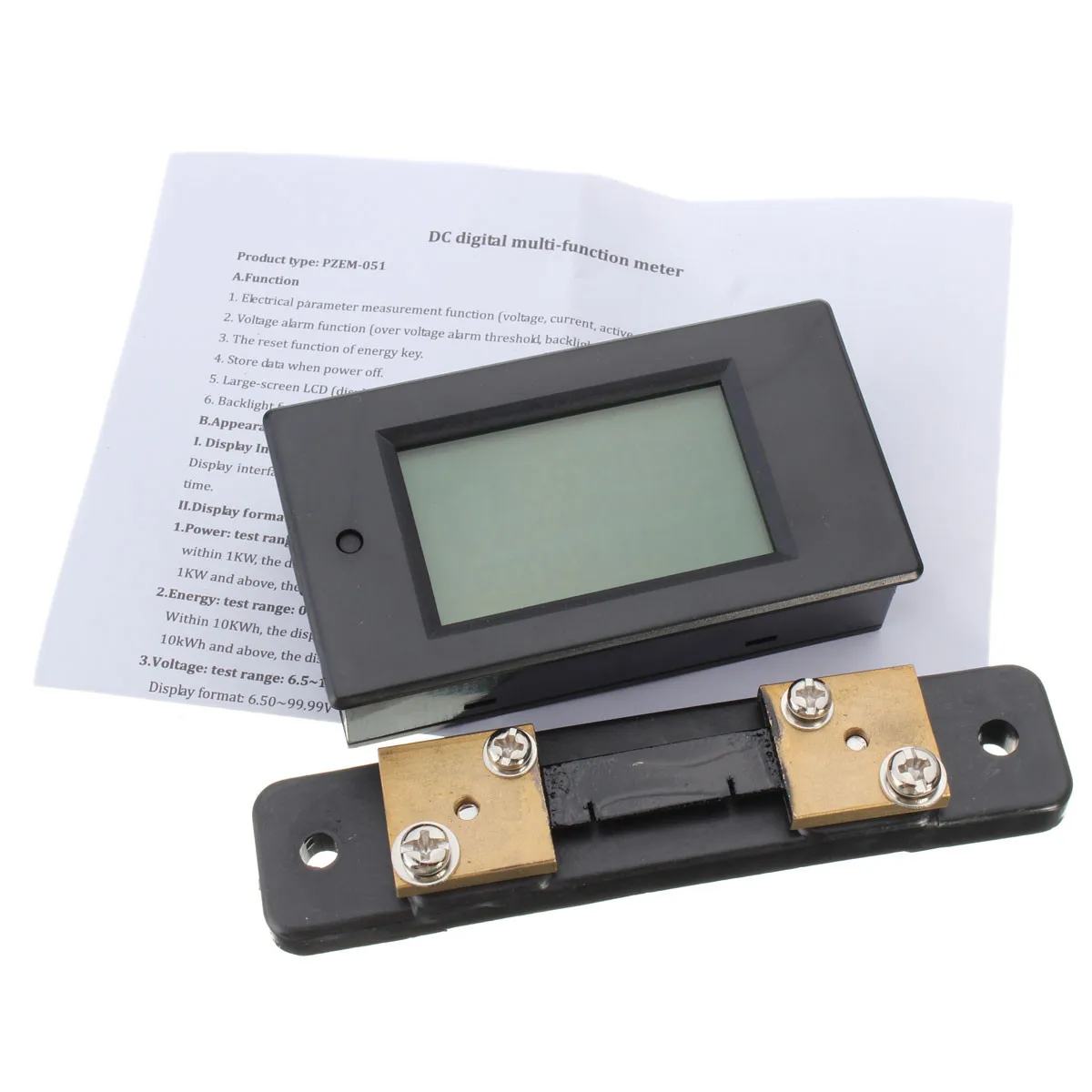 100A DC 6.5V-100V Digital Multifunction Power Meter Energy Monitor Module Voltage Meterr Ammeter With 50A Shunt
100A DC 6.5V-100V Digital Multifunction Power Meter Energy Monitor Module Voltage Meterr Ammeter With 50A Shunt