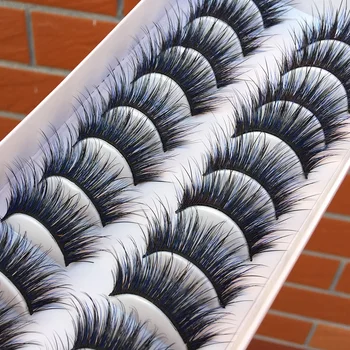 10 pairs Blue Black Cross False Eyelashes Fashion Party Make-up Tools Eye Lashes Color Curling Thick Exaggerated Fake Eyelashes
10 pairs Blue Black Cross False Eyelashes Fashion Party Make-up Tools Eye Lashes Color Curling Thick Exaggerated Fake Eyelashes