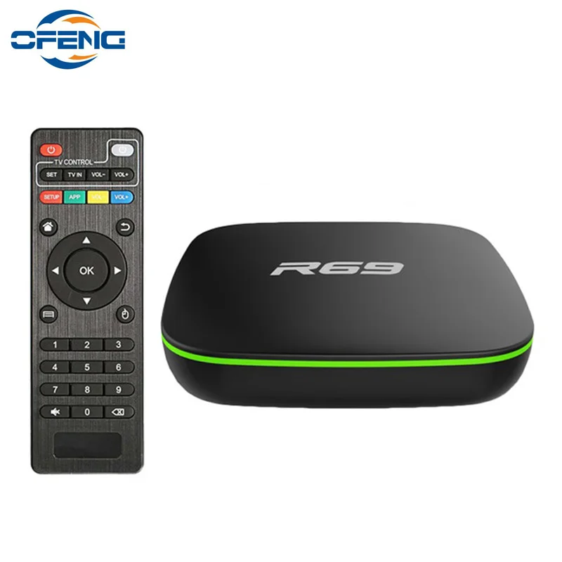1080P High Definition R69 TV Box Allwinner H3 Quad-Core Smart Multimedia Player 1G/8G 2G/16G Set Top Box Support 3D movie
1080P High Definition R69 TV Box Allwinner H3 Quad-Core Smart Multimedia Player 1G/8G 2G/16G Set Top Box Support 3D movie