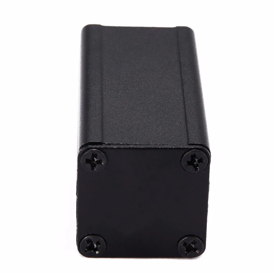 Durable 1 Pcs Extruded Aluminum Electronic Project Box Black DIY Power Supply Units Enclosure Case 50x25x25mm with 8 Screws