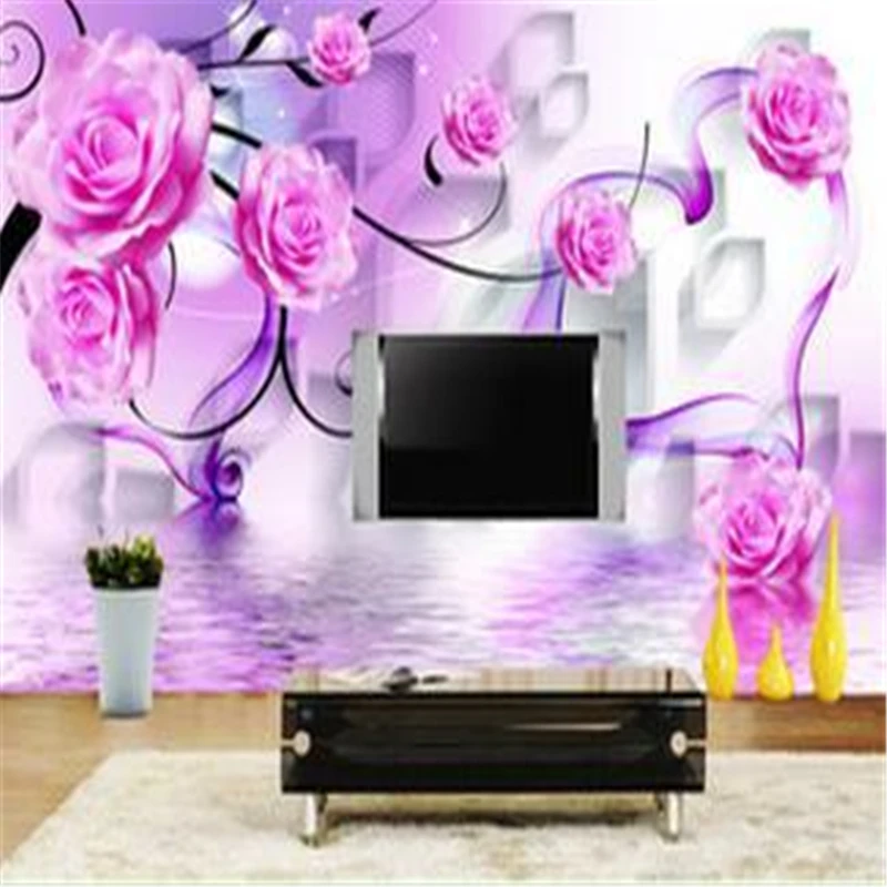 Rose reflection stereoscopic 3D TV backdrop decoration wallpaper papel de parede photo wallpaper cortinas para sala de estar
Rose reflection stereoscopic 3D TV backdrop decoration wallpaper papel de parede photo wallpaper cortinas para sala de estar