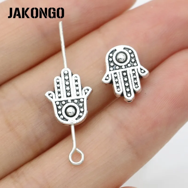 20Pcs Hamsa Fatima Hand Spacer Beads Antique Silver Plated Loose Beads for Jewelry Making Bracelet DIY Handmade Craft
20Pcs Hamsa Fatima Hand Spacer Beads Antique Silver Plated Loose Beads for Jewelry Making Bracelet DIY Handmade Craft