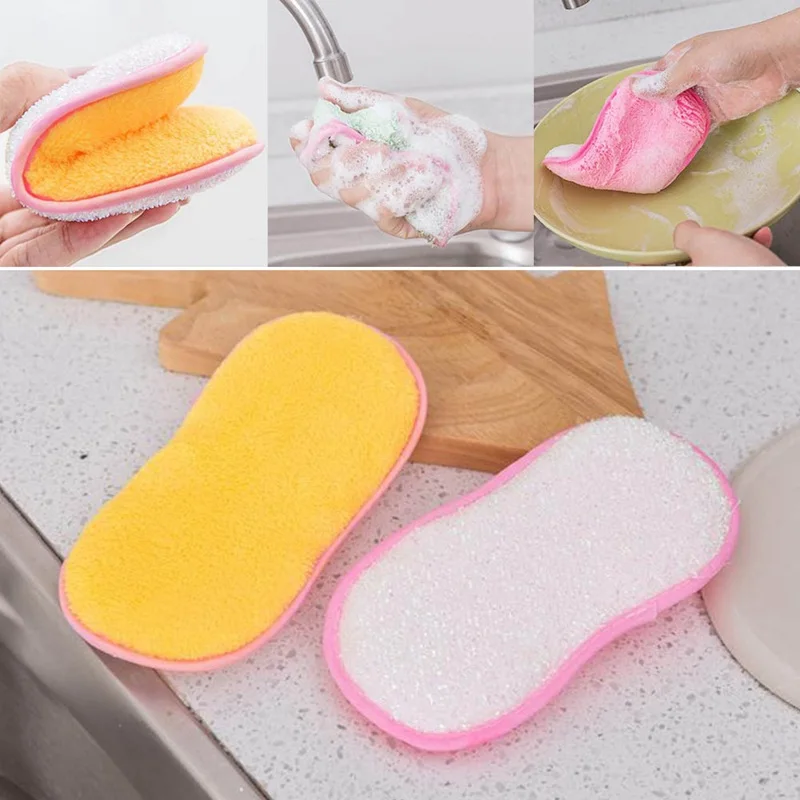 Useful Multipurpose Double Sided Sponge Cleaning Dish Washing Kitchen Household Clean Tool Sponges Scouring Pads
Useful Multipurpose Double Sided Sponge Cleaning Dish Washing Kitchen Household Clean Tool Sponges Scouring Pads