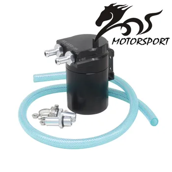 Universal Black Baffled Aluminum Oil Catch Tank Can Reservoir Tank with 9mm/15mm Fittings and Oil dipstick
Universal Black Baffled Aluminum Oil Catch Tank Can Reservoir Tank with 9mm/15mm Fittings and Oil dipstick