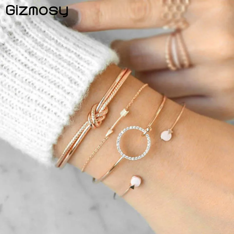2019 Fashion 4 Pcs/ Set Arrow Knot Round Crystal Gem Multilayer Adjustable Bracelet Set Women Party Fashion Jewelry Gift
2019 Fashion 4 Pcs/ Set Arrow Knot Round Crystal Gem Multilayer Adjustable Bracelet Set Women Party Fashion Jewelry Gift
