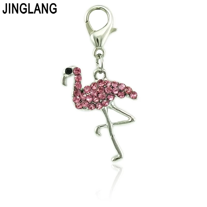 JINGLANG 50pieces/Lot Fashion Animals Lobster Clasp Charms Dangle Rhinestone Flamingo Charms For Jewelry Making DIY Accessories
JINGLANG 50pieces/Lot Fashion Animals Lobster Clasp Charms Dangle Rhinestone Flamingo Charms For Jewelry Making DIY Accessories
