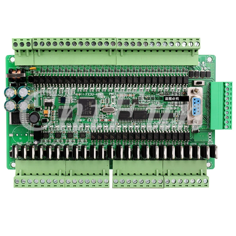 PLC industrial control board FX1N FX2N FX3U-48MT/40MT 6AD 2DA 24 input 24 Transistor output RTC with RS485 and CAN extension
PLC industrial control board FX1N FX2N FX3U-48MT/40MT 6AD 2DA 24 input 24 Transistor output RTC with RS485 and CAN extension