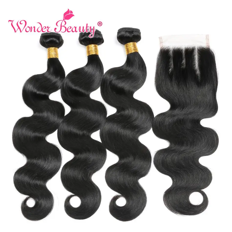 Peruvian Body Wave Hair Bundles With Closure Wonder Beauty Remy Human Hair Weave 3 Bundles With Middle/Free/Three Part Closure
Peruvian Body Wave Hair Bundles With Closure Wonder Beauty Remy Human Hair Weave 3 Bundles With Middle/Free/Three Part Closure