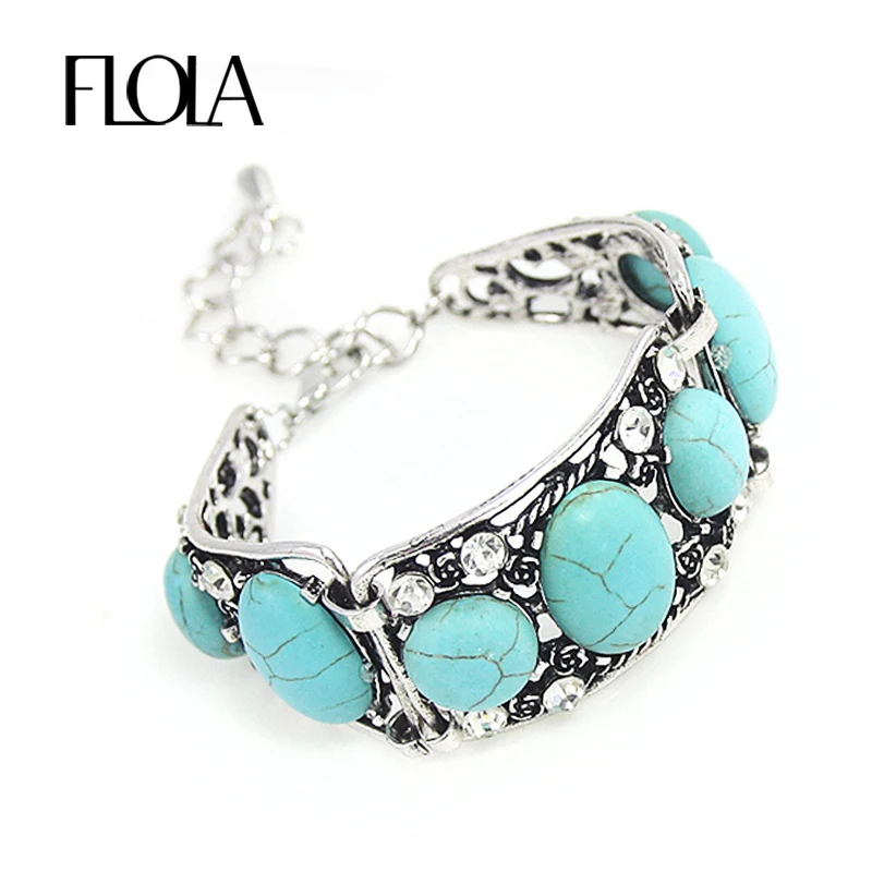 FLOLA New Vintage Blue Stone Bracelets for Women Silver Chain Boho Style Charm Bracelet with Stones Bohemian Jewelry brtj34
FLOLA New Vintage Blue Stone Bracelets for Women Silver Chain Boho Style Charm Bracelet with Stones Bohemian Jewelry brtj34