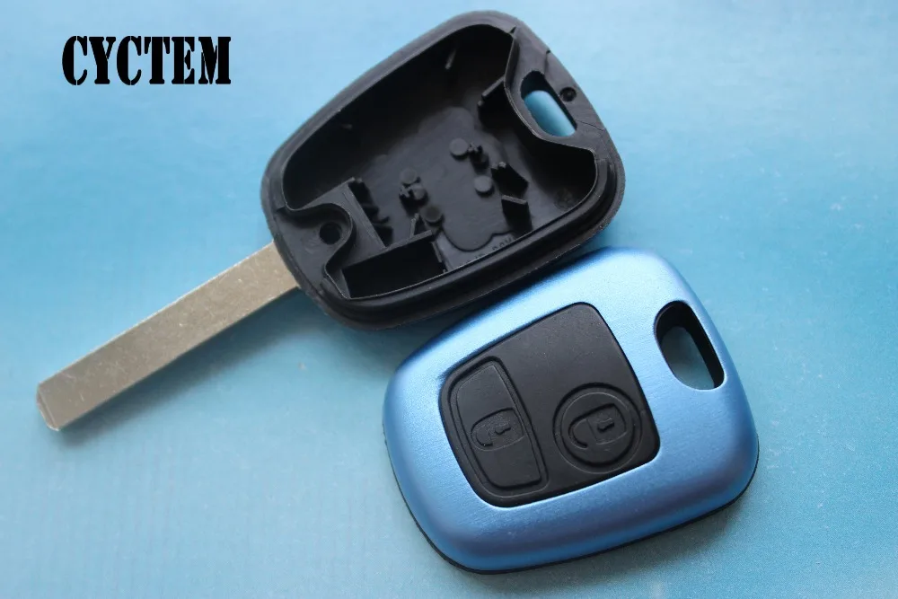CYCTEM Blue Color 2 Buttons Car Remote Key Case Fob Shell Blank Cover Replacement For Peugeot 307 Balde Without Groove
CYCTEM Blue Color 2 Buttons Car Remote Key Case Fob Shell Blank Cover Replacement For Peugeot 307 Balde Without Groove