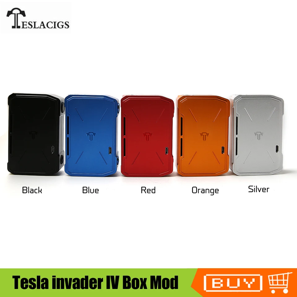 Original Teslacigs Tesla invader 4 IV Box Mod 280W invader IV Vape Mod Electronic Cigarette Mod VS Tesla Invader 3
Original Teslacigs Tesla invader 4 IV Box Mod 280W invader IV Vape Mod Electronic Cigarette Mod VS Tesla Invader 3