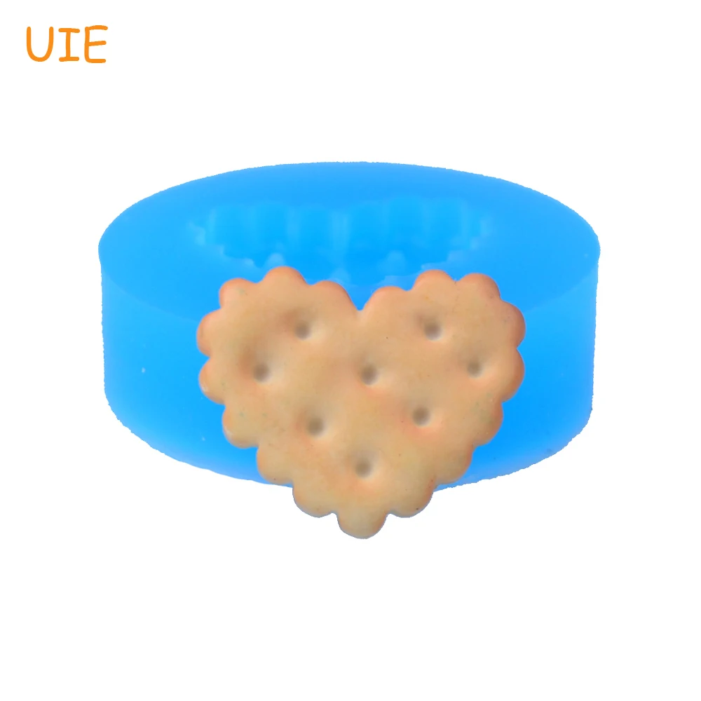 

QYL020U 18.8mm Heart Cookie Silicone Mold - Cupcake Topper, Sugarcraft, Fondant, Gum Paste, Candy, Chocolate, Resin, Food Safe