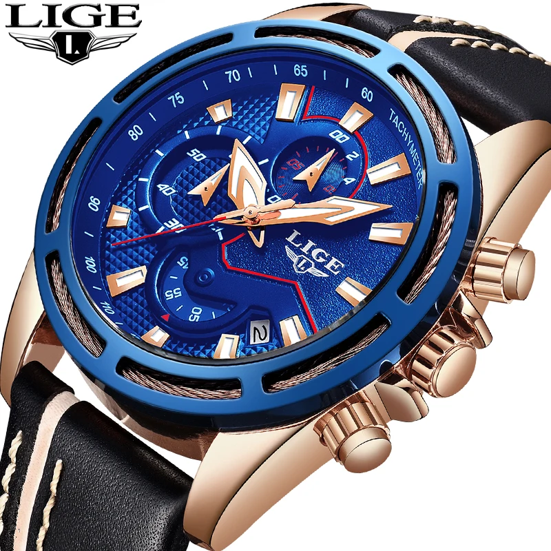 2018 LIGE Mens Watches Business Top Luxury Brand Quartz Watch Men Leather Dress Waterproof Sports Chronograph Relogio Masculino
2018 LIGE Mens Watches Business Top Luxury Brand Quartz Watch Men Leather Dress Waterproof Sports Chronograph Relogio Masculino