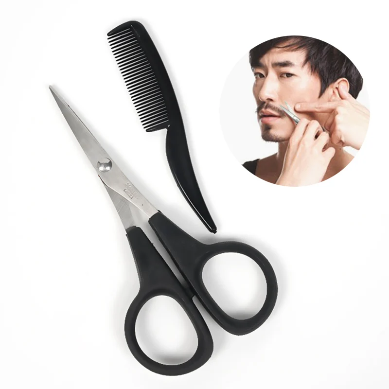 1 Set Stainless Steel Beard Scissor For Shaving Shear Beard Trimmer Eyebrow Men Mustache Scissor Set With A Comb Portable Makeup
1 Set Stainless Steel Beard Scissor For Shaving Shear Beard Trimmer Eyebrow Men Mustache Scissor Set With A Comb Portable Makeup