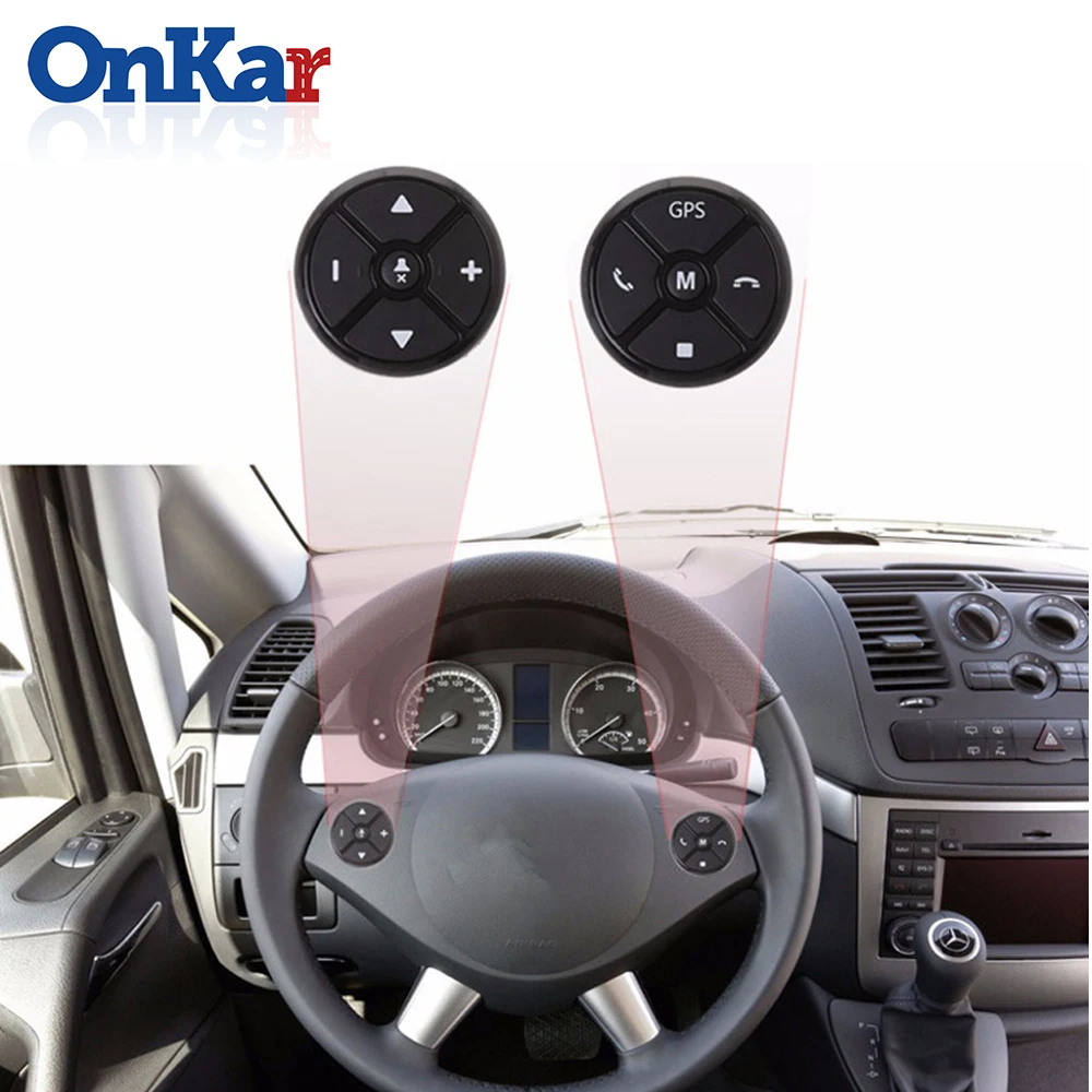 ONKAR Car Steering Wheel Control GPS Music function Car Multimedia GPS DVD Navi Black Wireless Buttons Controller Universal
ONKAR Car Steering Wheel Control GPS Music function Car Multimedia GPS DVD Navi Black Wireless Buttons Controller Universal