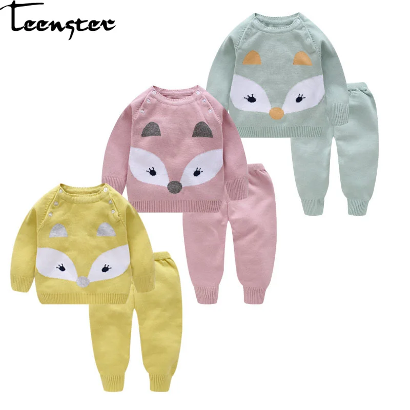 Teenster Infant Clothing Autumn Sweater Knit Suit Fox Embroidery Baby Girl Clothes 2pcs Winter Toddler Boy Outfits Costume
Teenster Infant Clothing Autumn Sweater Knit Suit Fox Embroidery Baby Girl Clothes 2pcs Winter Toddler Boy Outfits Costume