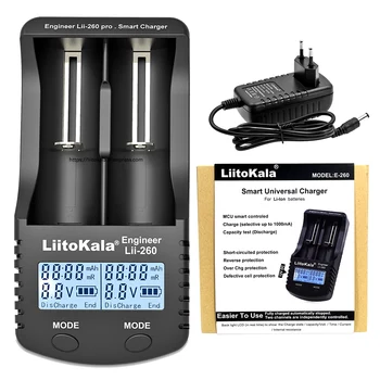 Liitokala lii-260 18650 Charger lii260 For 3.7V 18650 26650 10440 14500 16340 17500 Rechargeable Battery
Liitokala lii-260 18650 Charger lii260 For 3.7V 18650 26650 10440 14500 16340 17500 Rechargeable Battery