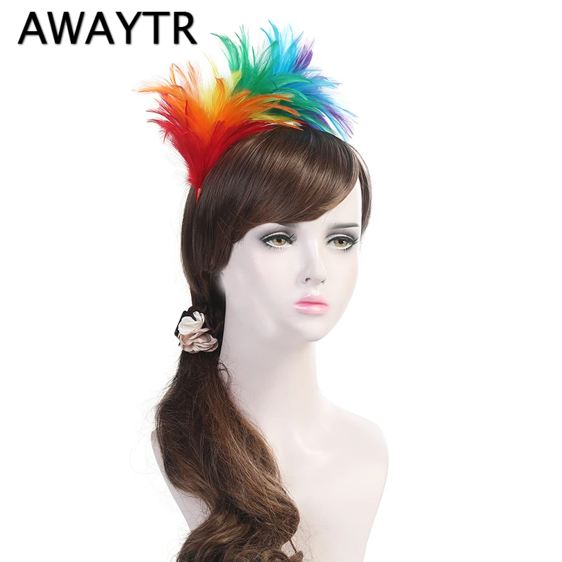 AWAYTR New Feather Headband Women Girls Cosplay Irregular Hairband Headwrap Hair Band Hoop Black White ColorHeadwear Accessories
AWAYTR New Feather Headband Women Girls Cosplay Irregular Hairband Headwrap Hair Band Hoop Black White ColorHeadwear Accessories