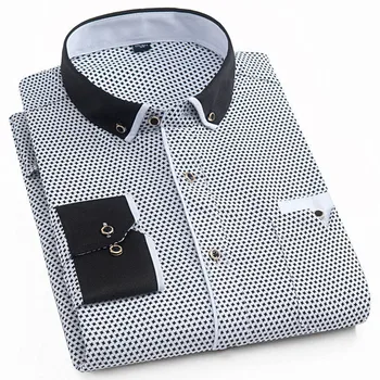 Men Fashion Casual Long Sleeved Printed shirt Slim Fit Male Social Business Dress Shirt Men Clothing Soft Comfortable Shirt
Men Fashion Casual Long Sleeved Printed shirt Slim Fit Male Social Business Dress Shirt Men Clothing Soft Comfortable Shirt