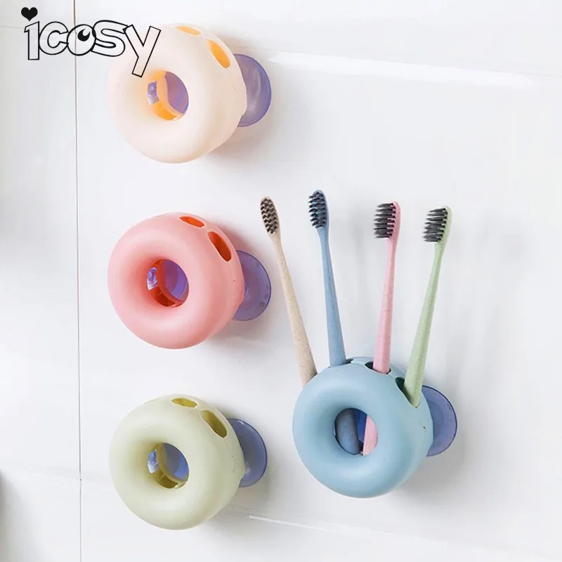 Держатель для зубной щетки Icosy A17D15 креативный настенный держатель на присоске 4