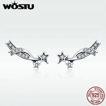 WOSTU Original Real 925 Sterling Silver Sparkling Star Stud Earrings for Women Silver Clear CZ Earring Fine Jewelry Gift DXE442
WOSTU Original Real 925 Sterling Silver Sparkling Star Stud Earrings for Women Silver Clear CZ Earring Fine Jewelry Gift DXE442
