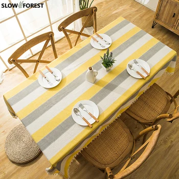 Slow Forest Rectangular Tablecloth Home Waterproof Table Cloths Linen Lace Geometric Modern Coffee Table Cover Stripes Tassel
Slow Forest Rectangular Tablecloth Home Waterproof Table Cloths Linen Lace Geometric Modern Coffee Table Cover Stripes Tassel