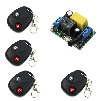 315Mhz 433Mhz Wireless Remote Control Switch RF AC 220 V 1 Channel 1 piece Receiver with 4 piece Transmitters Self-lock Mode
315Mhz 433Mhz Wireless Remote Control Switch RF AC 220 V 1 Channel 1 piece Receiver with 4 piece Transmitters Self-lock Mode