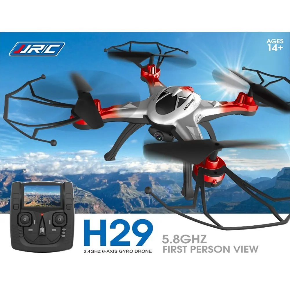 

JJRC H29G Drone Dron 2.4GHz CF Mode 4 Channel 6-axis Gyro Helicopter 5.8G Real-time Transmission 2.0MP CAM Quadcopter Gifts Toy