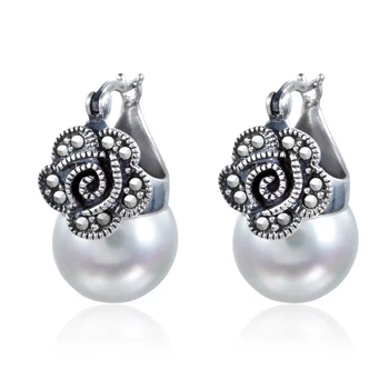 925 Sterling silver semi-precious stones Garnet stud earrings Thai style Vintage Natural Freshwater Pearl female fashion jewelry
925 Sterling silver semi-precious stones Garnet stud earrings Thai style Vintage Natural Freshwater Pearl female fashion jewelry